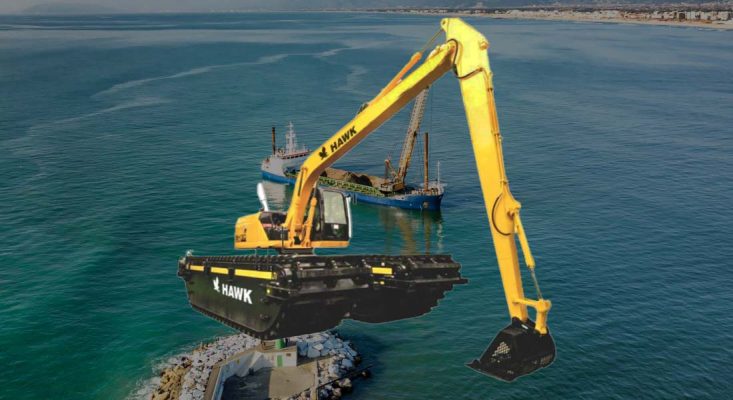 trenes de aterrizaje anfibios para excavadoras
